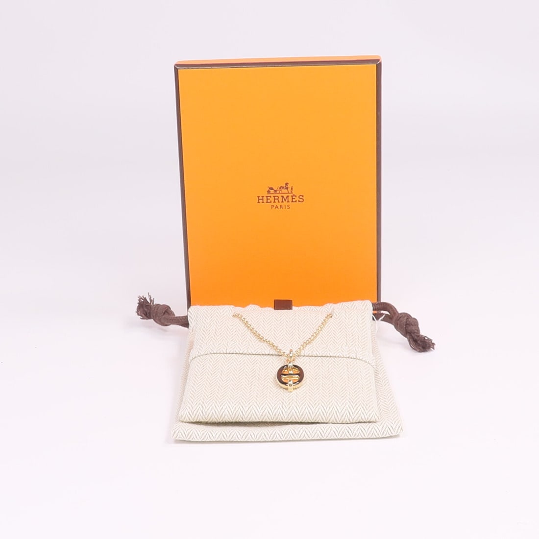 Hermes Mini Maillon Gold Black - 8