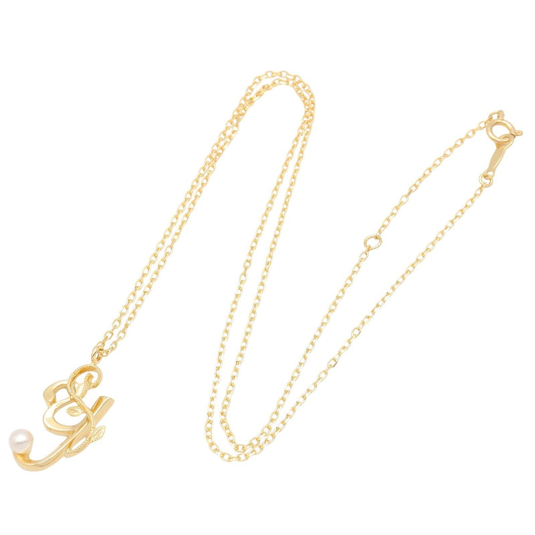 Mikimoto Initial Pearl Necklace - 2