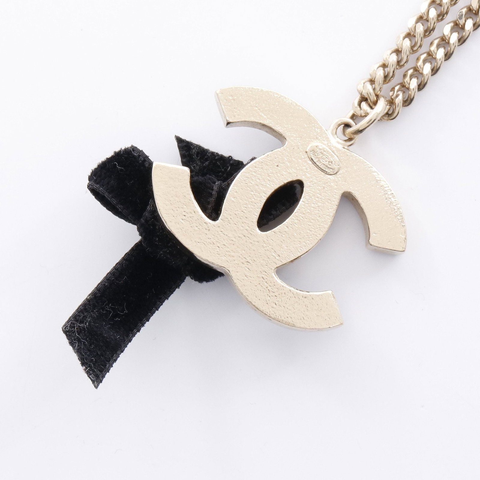 Chanel Ribbon Coco Mark Necklace - 2