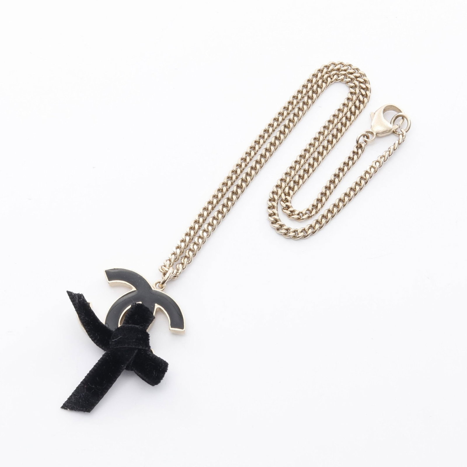 Chanel Ribbon Coco Mark Necklace - 3