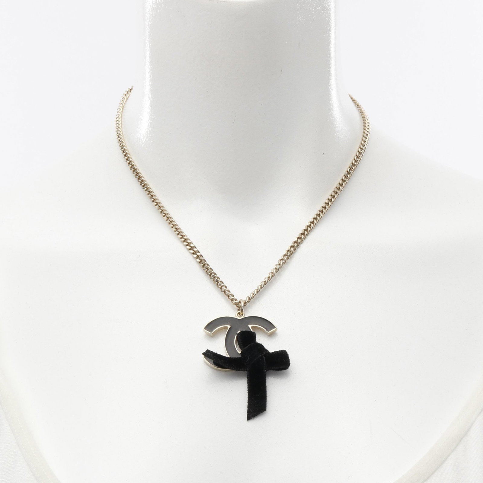 Chanel Ribbon Coco Mark Necklace - 6