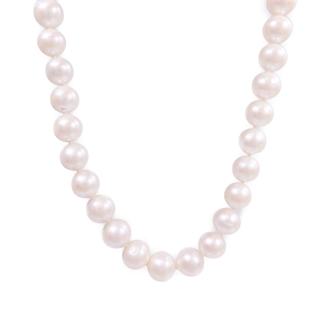 Pearl Necklace 18K White Gold: Pearl necklace in 18K white gold.
