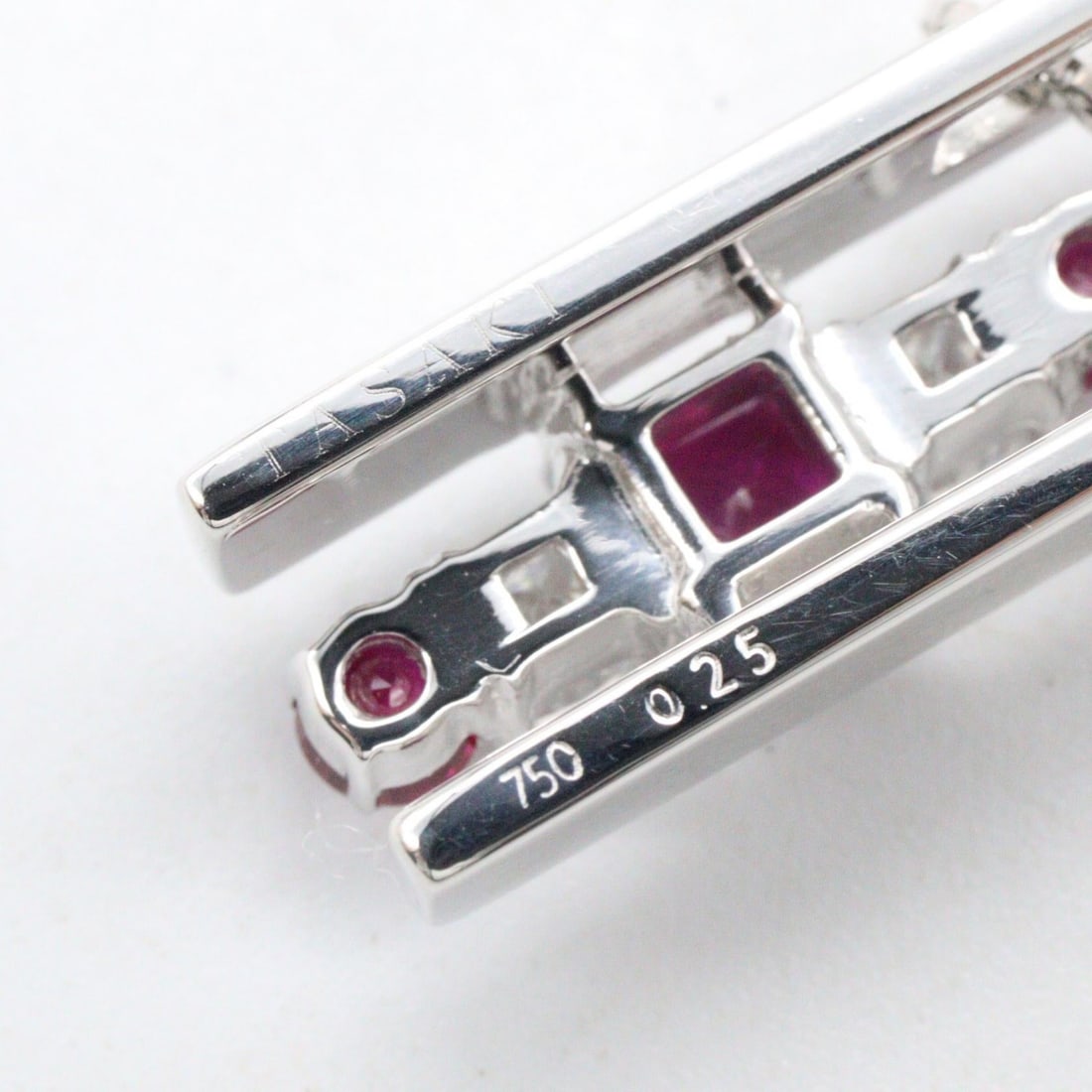 Tasaki Ruby Diamond Necklace WG - 5