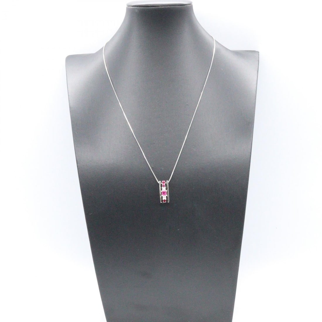 Tasaki Ruby Diamond Necklace WG - 6