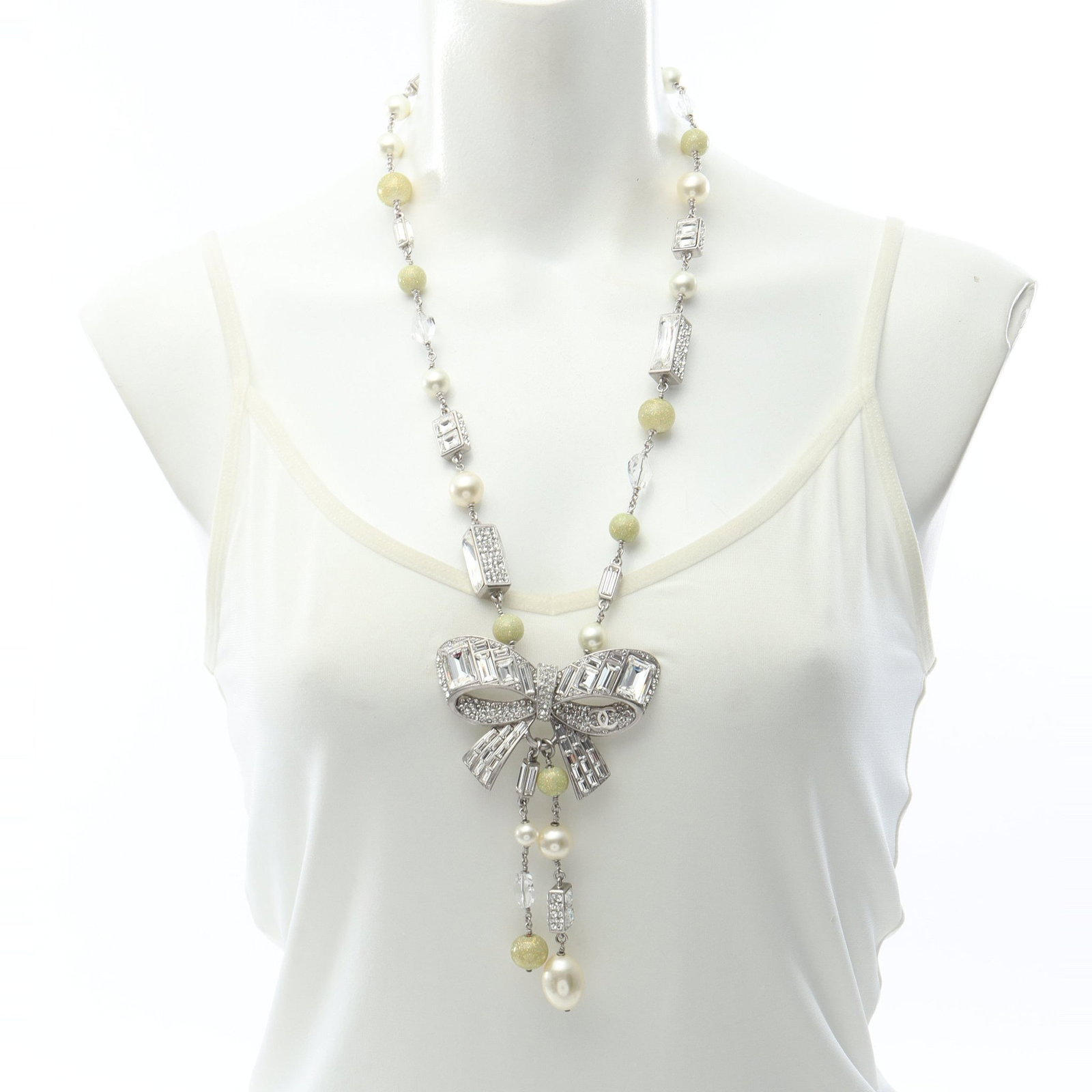 Chanel Ribbon Coco Mark Necklace - 6