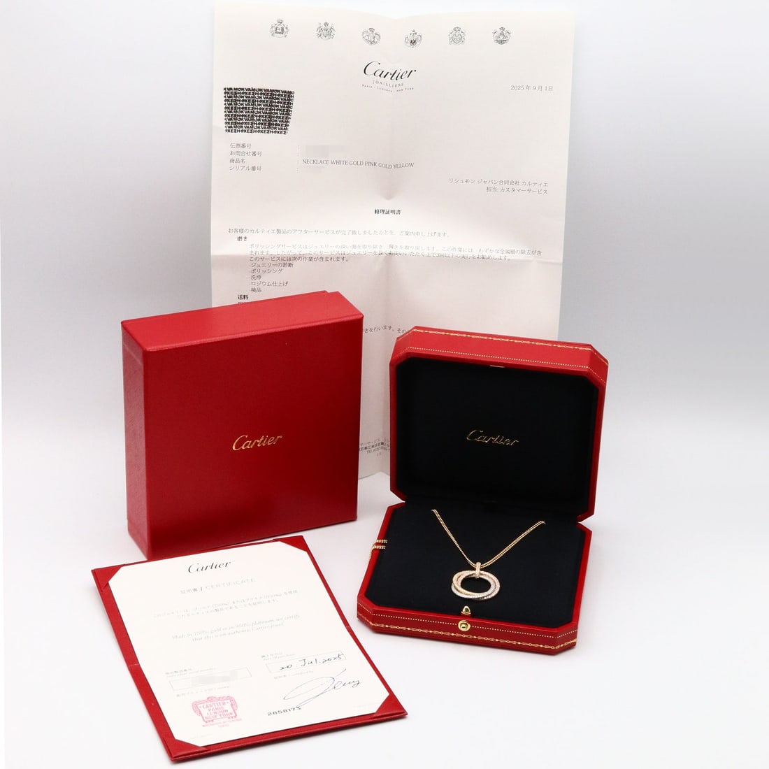 Cartier Trinity Large Pave Necklace - 7