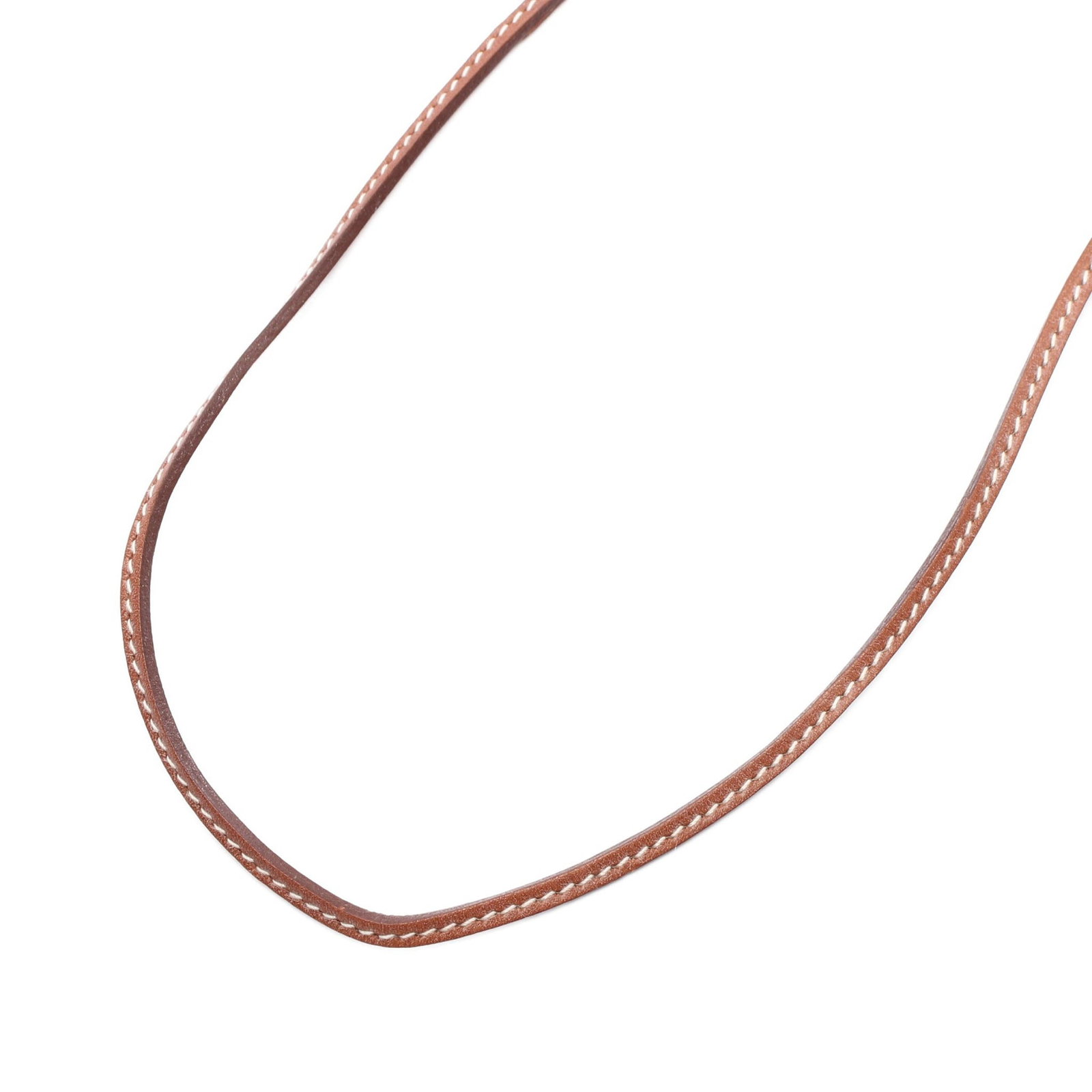 Hermes Raniere Leather Necklace: Hermes Raniere necklace in leather, brown. Listed price 16,364.00. Real and authenticated.
