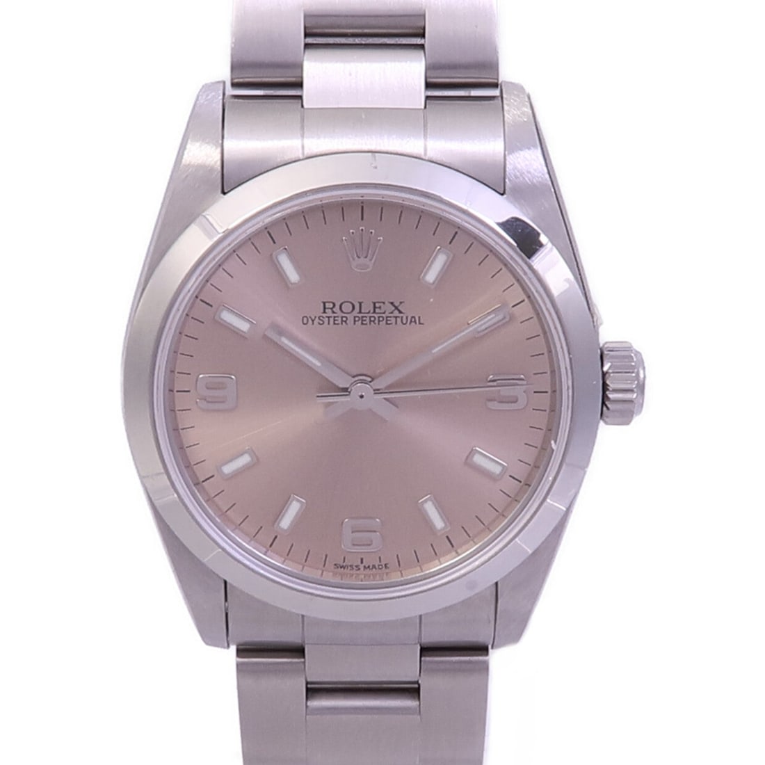 Rolex Oyster Perpetual Date 15210: Silver automatic watch in stainless steel. 34mm case, max wrist 16cm.