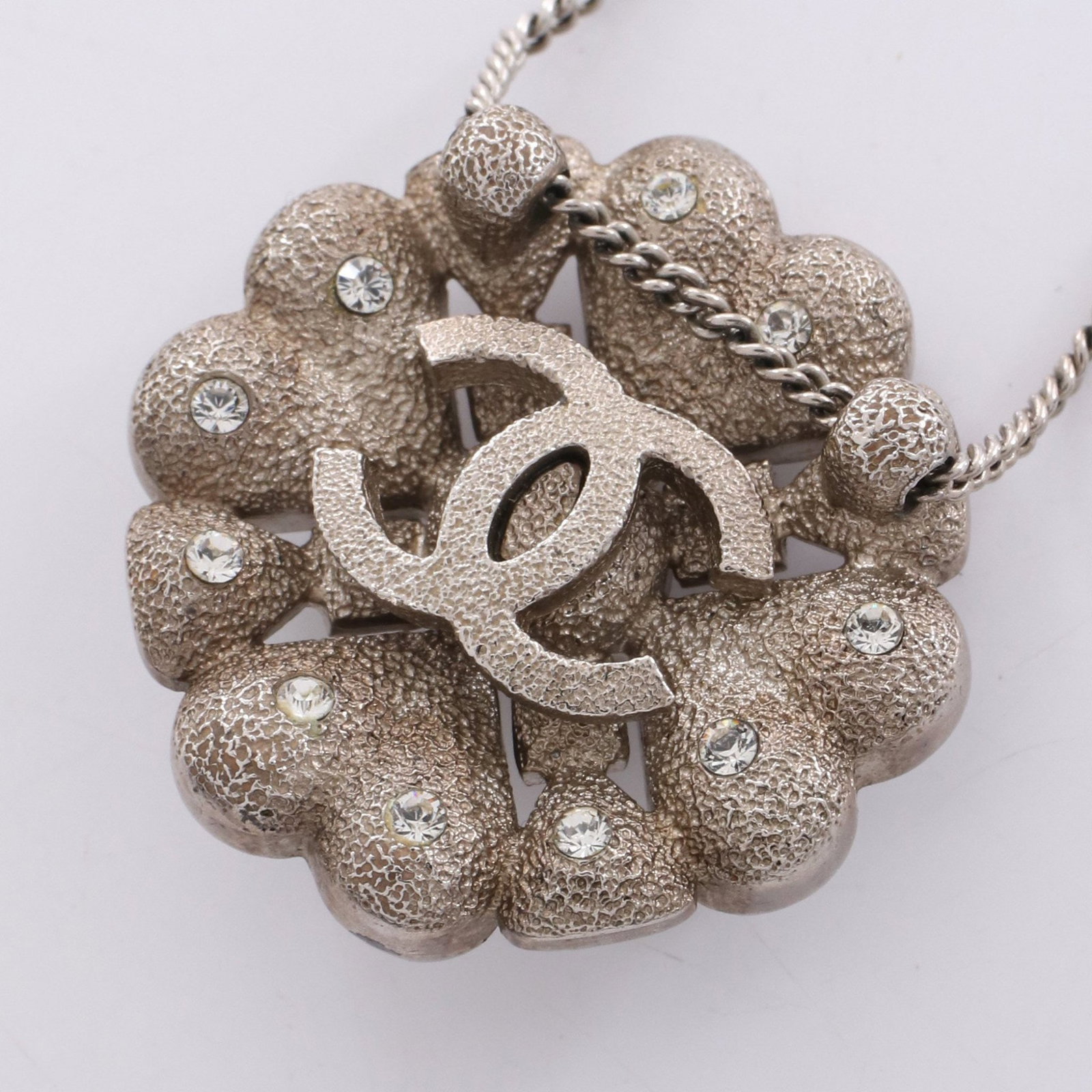 Chanel Clover Coco Mark Silver - 2