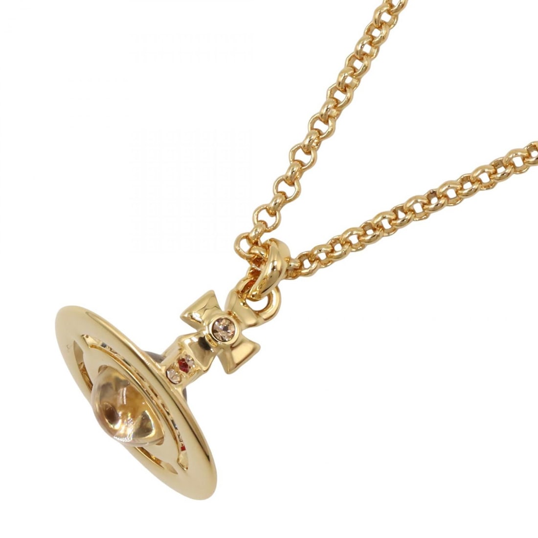 Vivienne Brass Gold Necklace: Necklace in brass with gold tone.