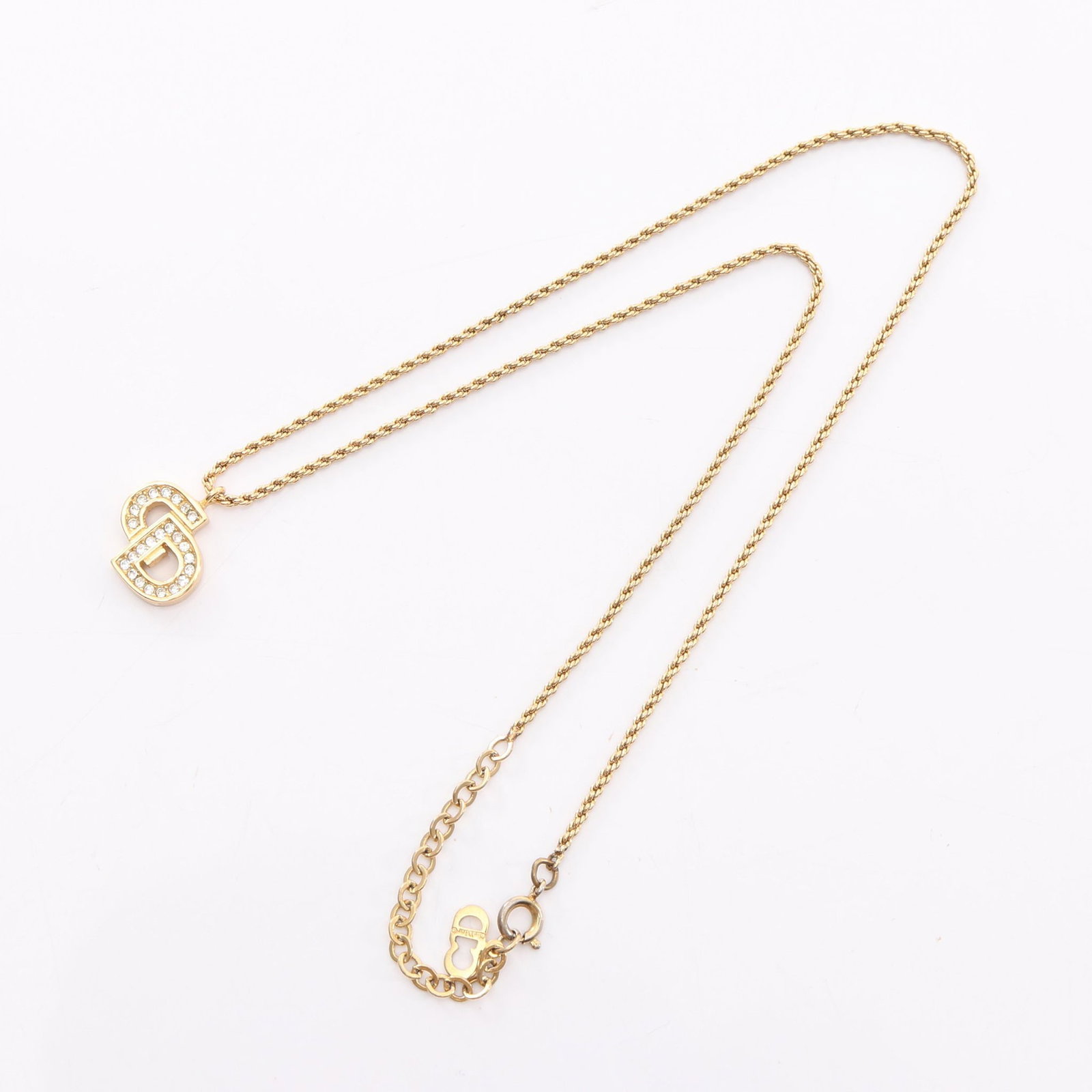 Dior CD GP Gold Necklace - 3