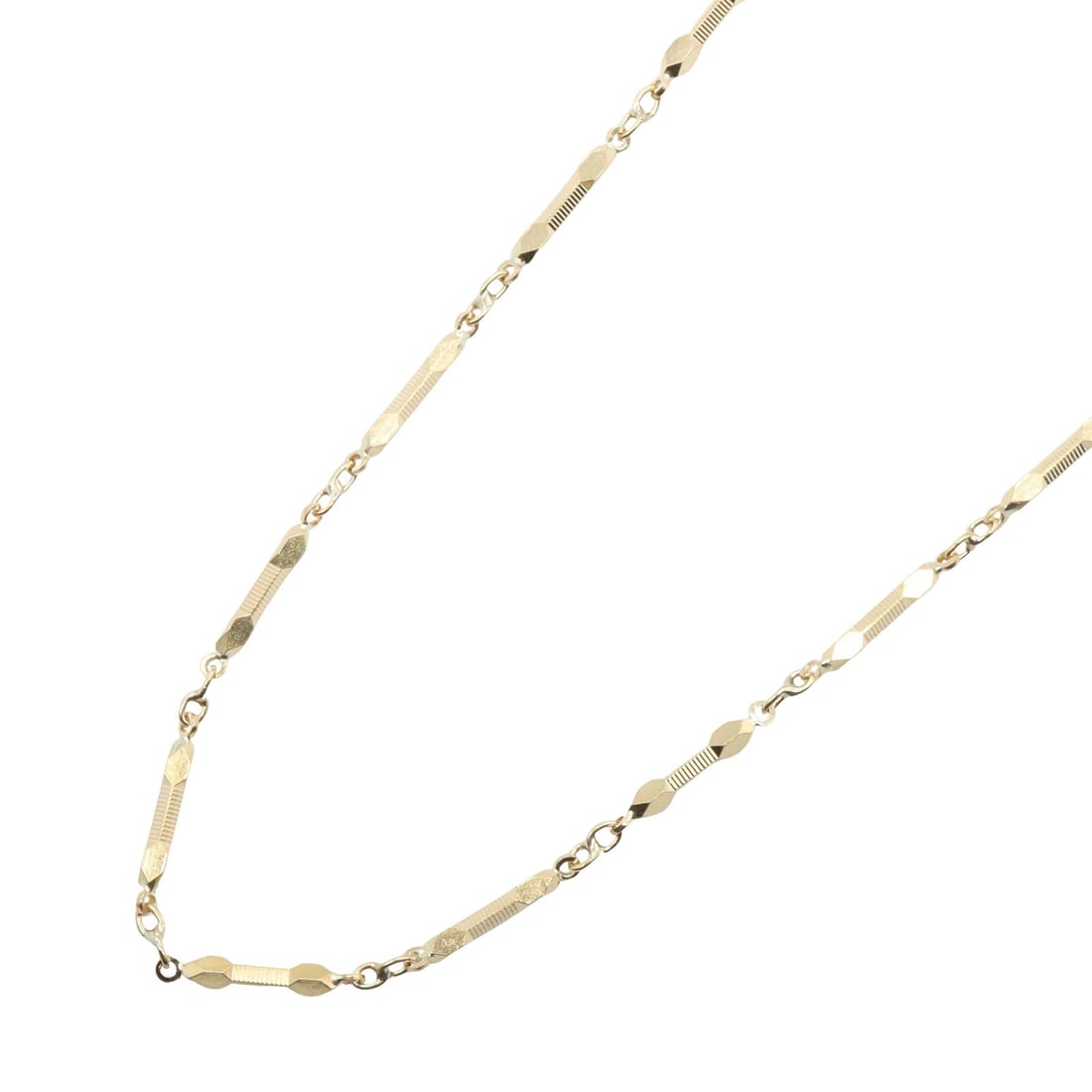 K18YG Yellow Gold Necklace: No Brand Jewelry necklace in K18YG yellow gold. Listed price 185,455.00. Real and authenticated.