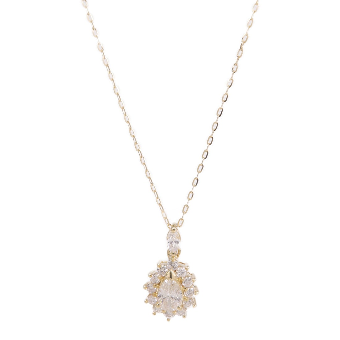 Diamond Necklace 18K Yellow Gold: Diamond necklace in 18K yellow gold.