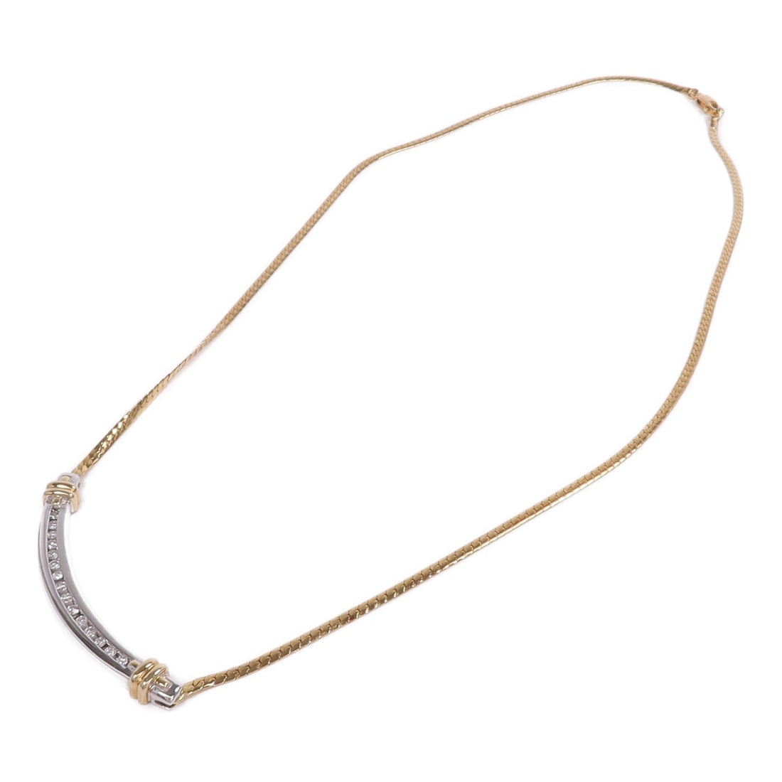Diamond Necklace Mixed Gold - 3