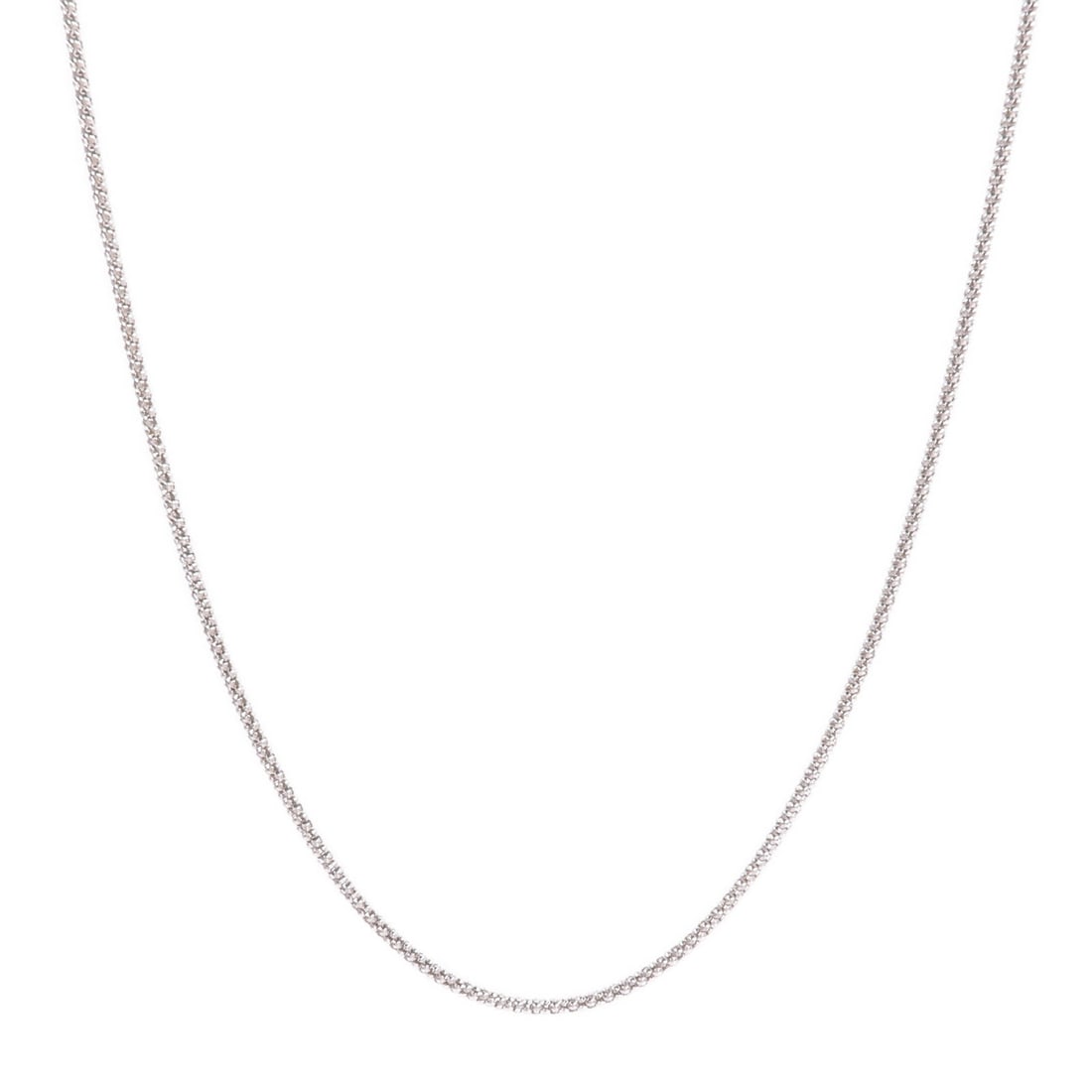 18K White Gold Necklace: Jewelry necklace in 18K white gold. Listed price 180,684.00. Real and authenticated.