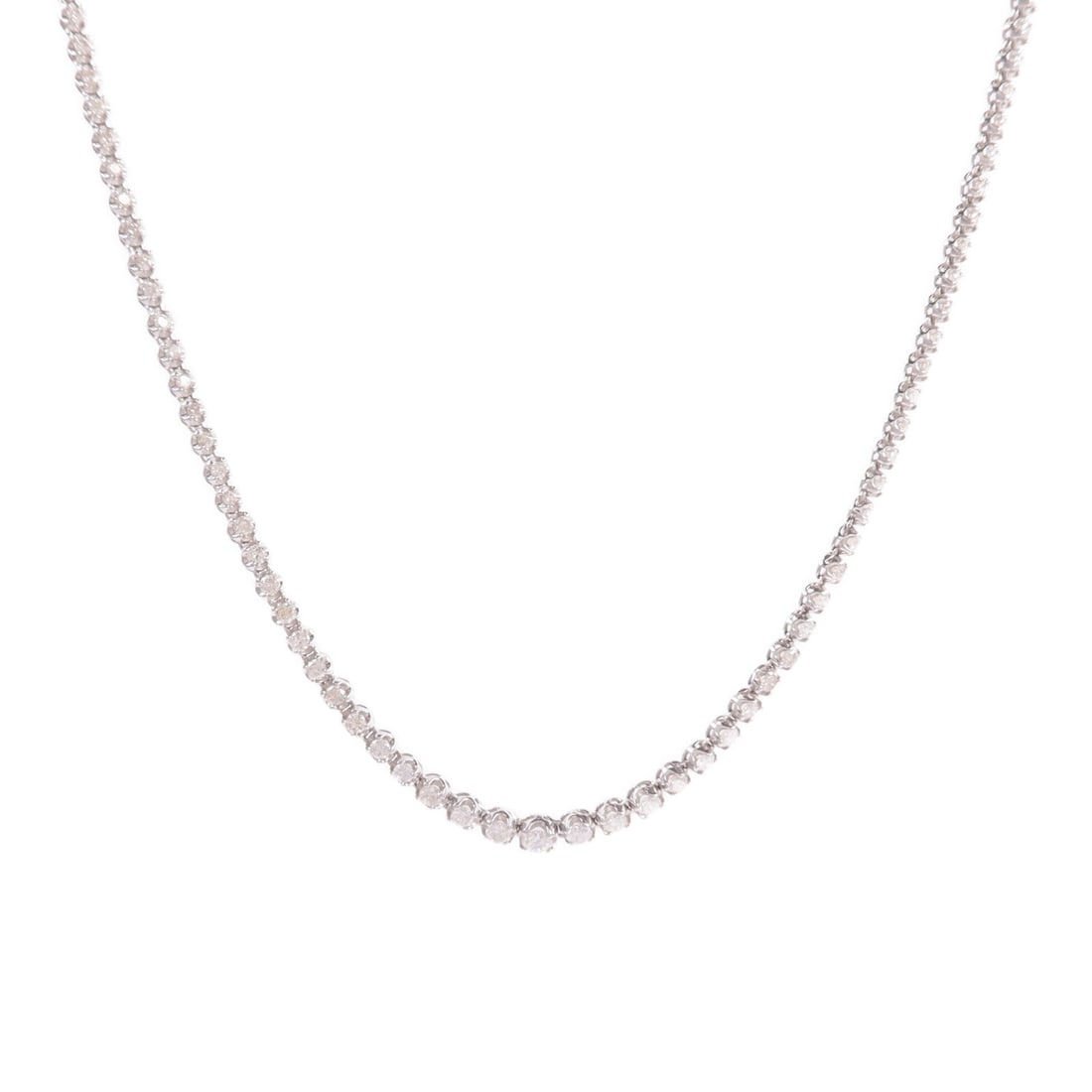 Diamond 18K White Gold Necklace: Jewelry diamond necklace in 18K white gold. Listed price 578,313.00. Real and authenticated.