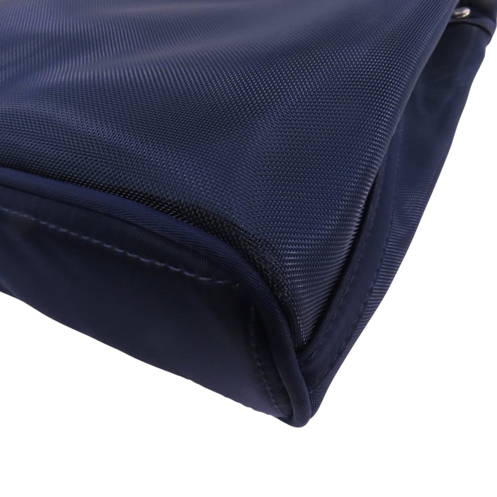 Versace Nylon Tote Shoulder Navy - 12