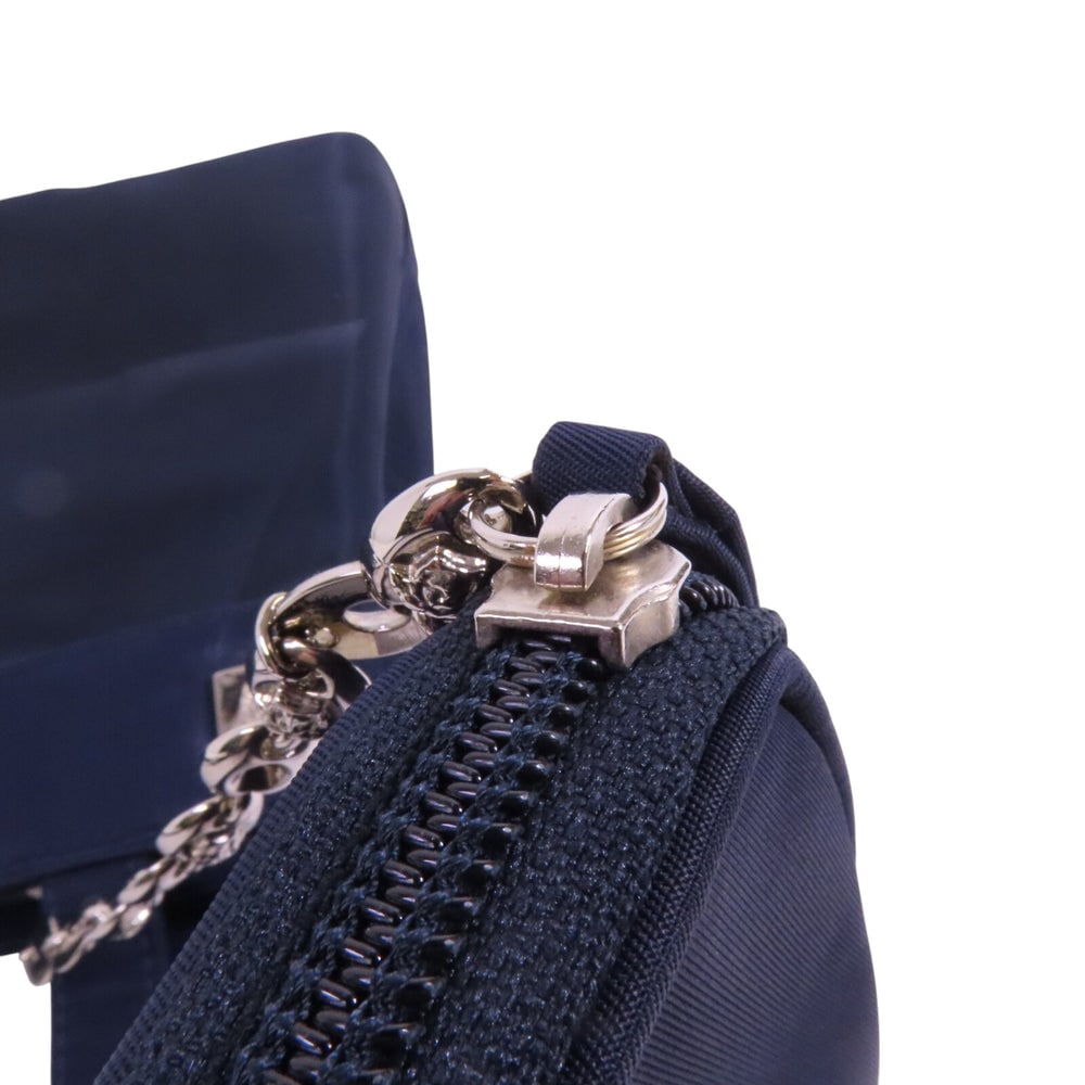 Versace Nylon Tote Shoulder Navy - 15