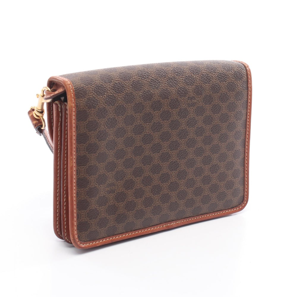 Celine Macadam Shoulder Bag Brown - 2