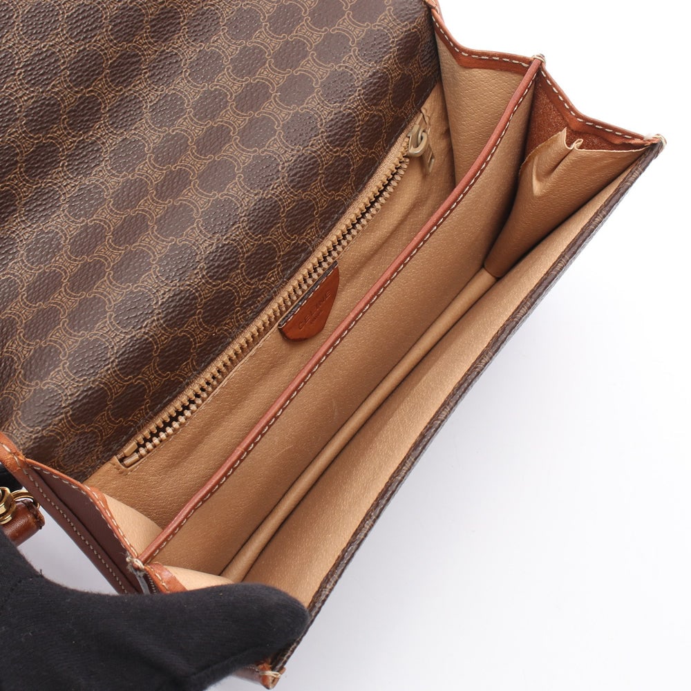 Celine Macadam Shoulder Bag Brown - 3