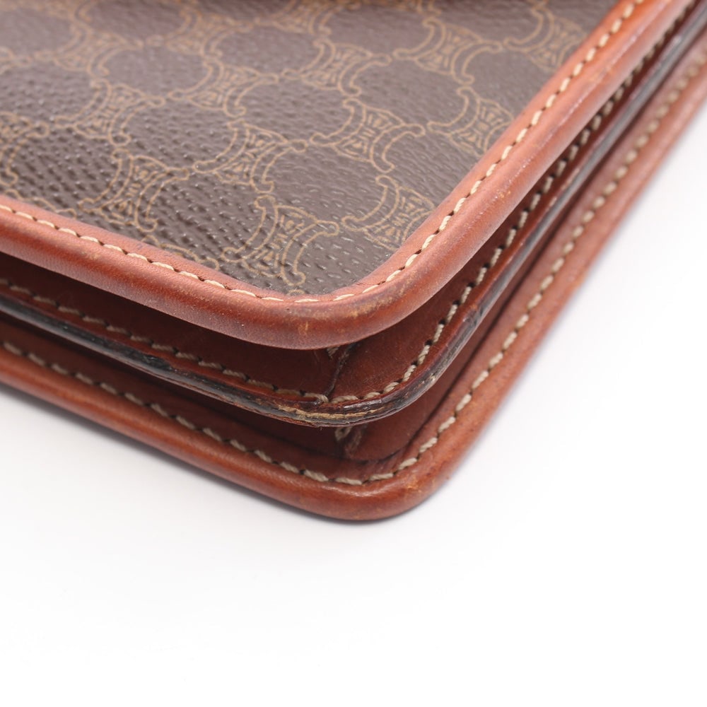Celine Macadam Shoulder Bag Brown - 6