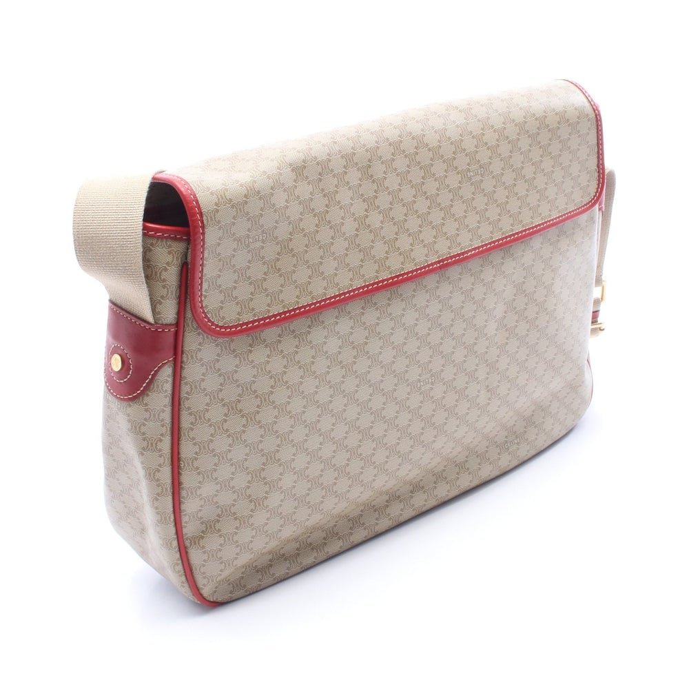 Celine Macadam Shoulder Beige Red - 2
