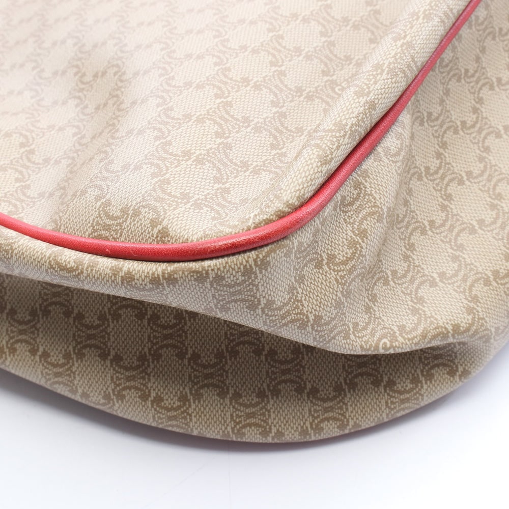 Celine Macadam Shoulder Beige Red - 7