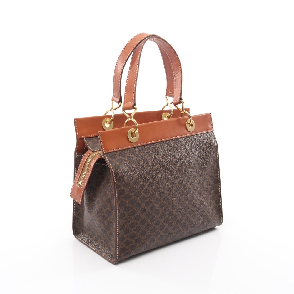 Celine Macadam Handbag Brown - 2