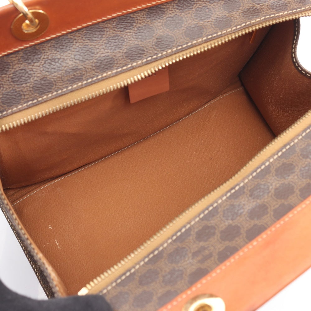 Celine Macadam Handbag Brown - 3