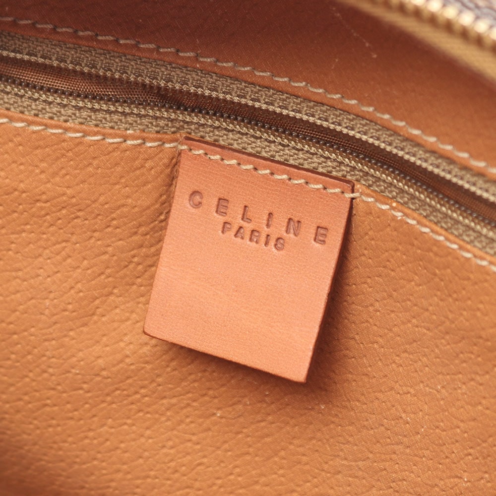 Celine Macadam Handbag Brown - 4