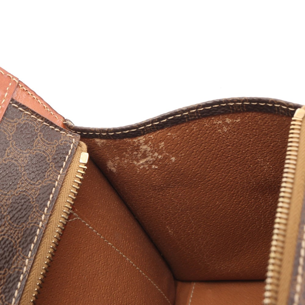 Celine Macadam Handbag Brown - 5