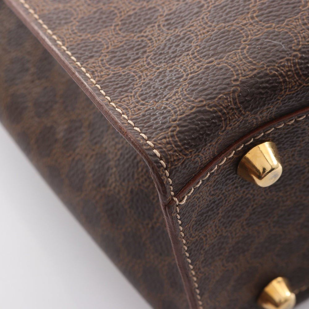 Celine Macadam Handbag Brown - 8