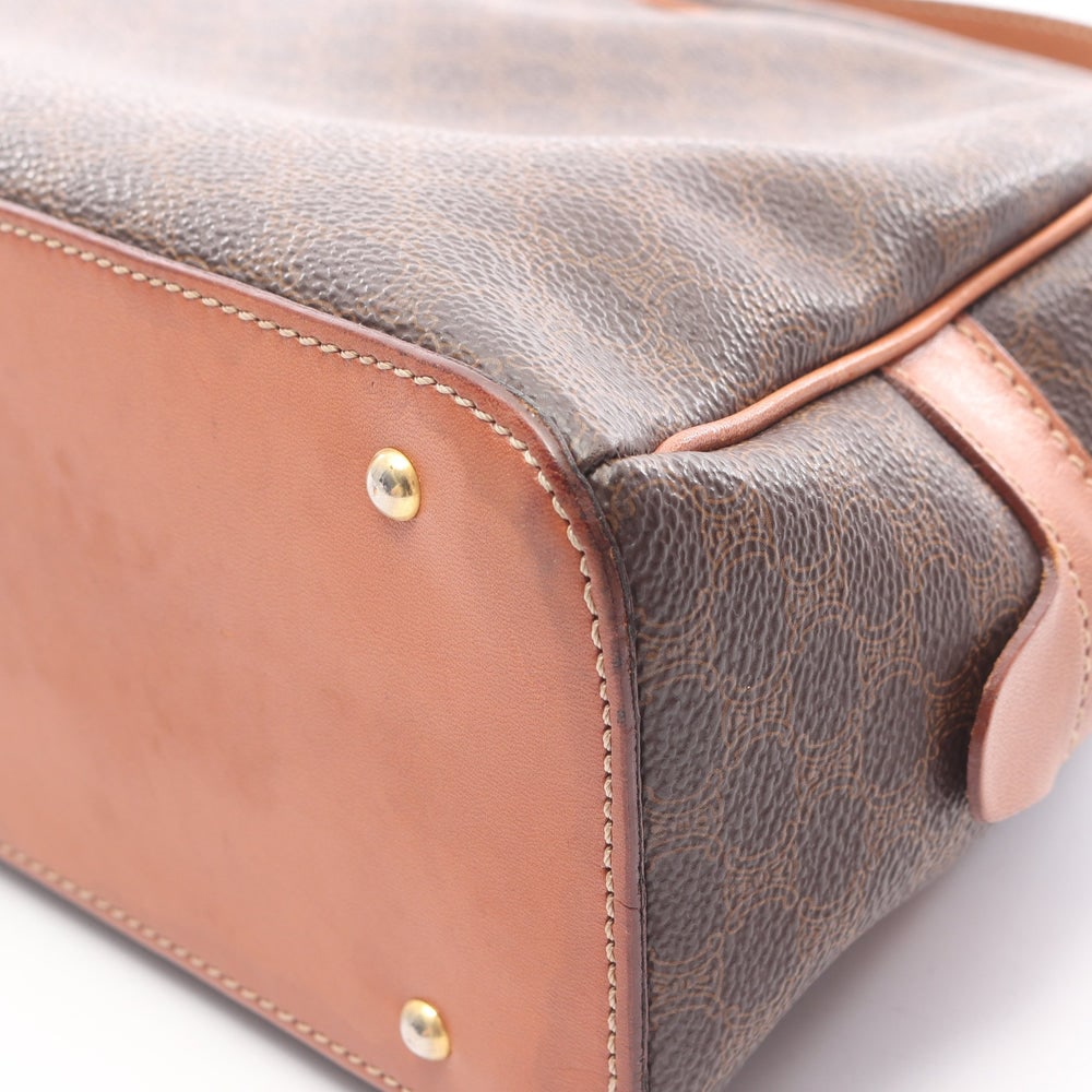 Celine Macadam Handbag Brown - 10