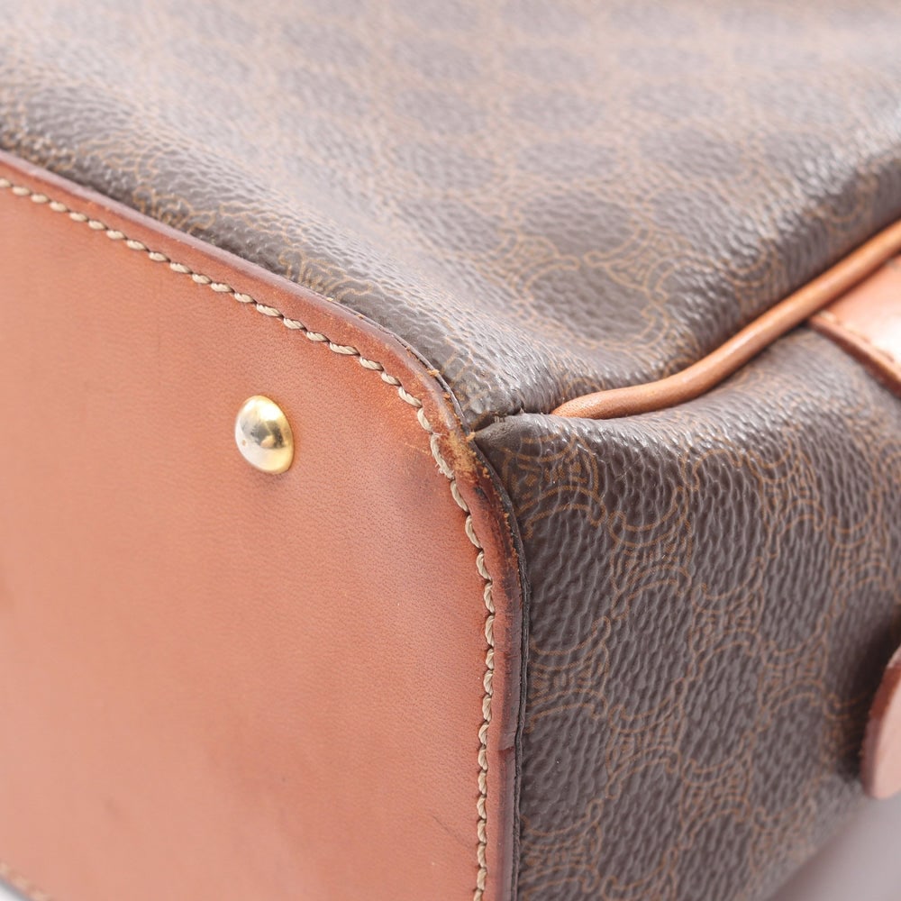 Celine Macadam Handbag Brown - 9