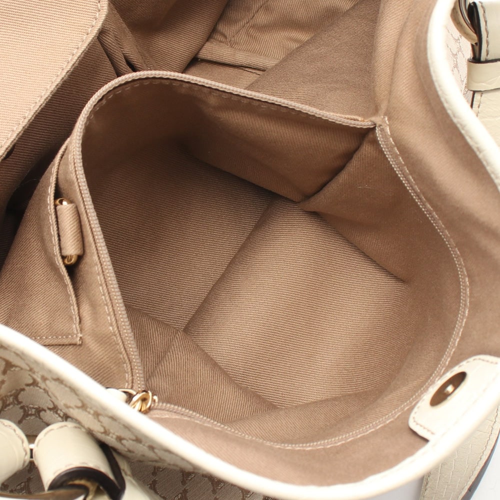 Celine Macadam Croc Embossed Tote - 8