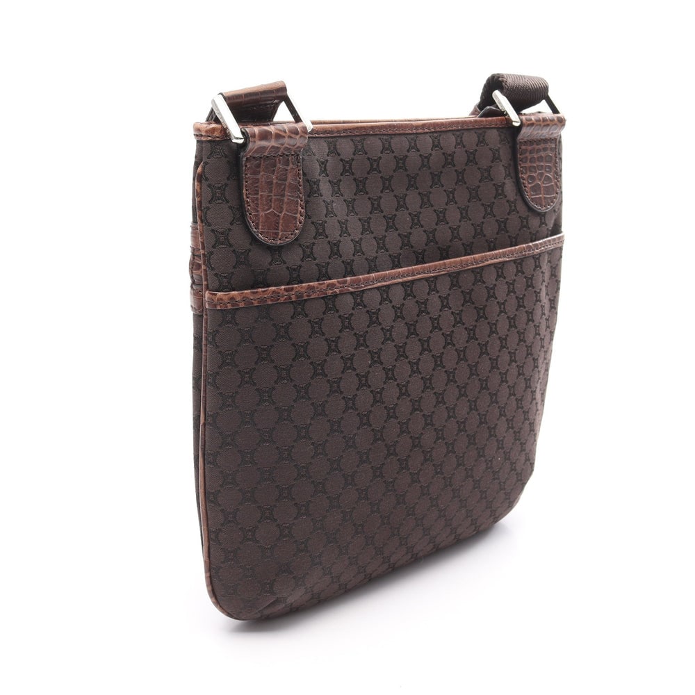 Celine Macadam Shoulder Bag Brown - 2