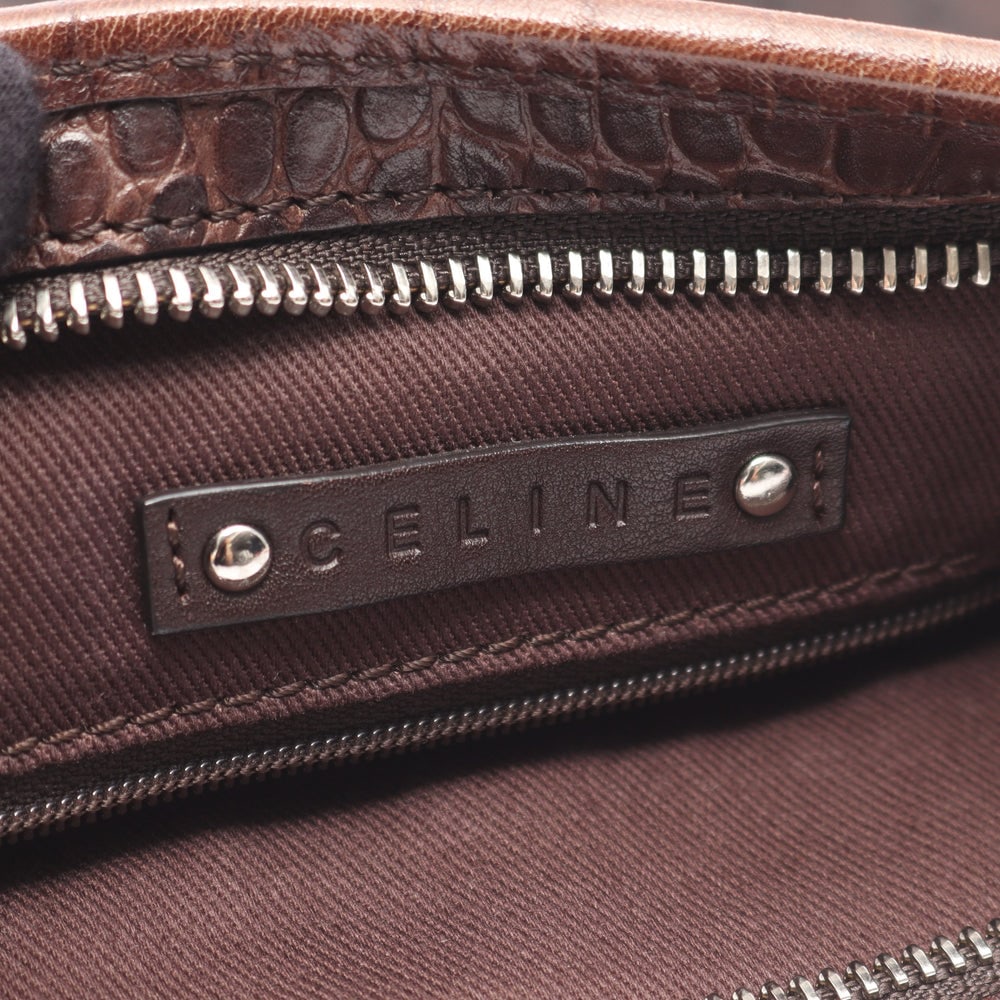 Celine Macadam Shoulder Bag Brown - 4