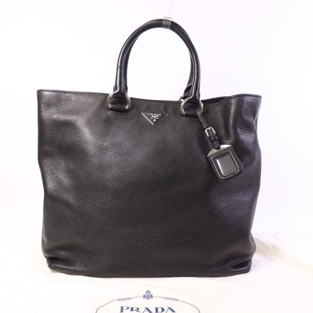 Prada Vitello Phenix Tote Black - 10