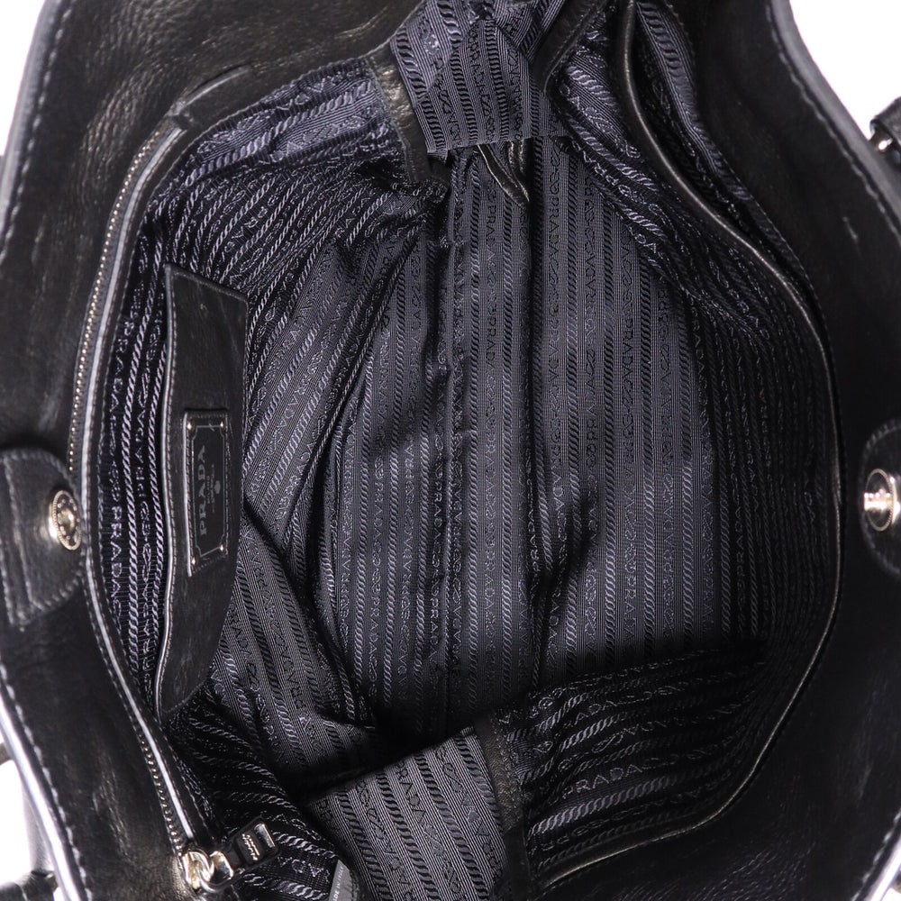 Prada Vitello Phenix Tote Black - 5