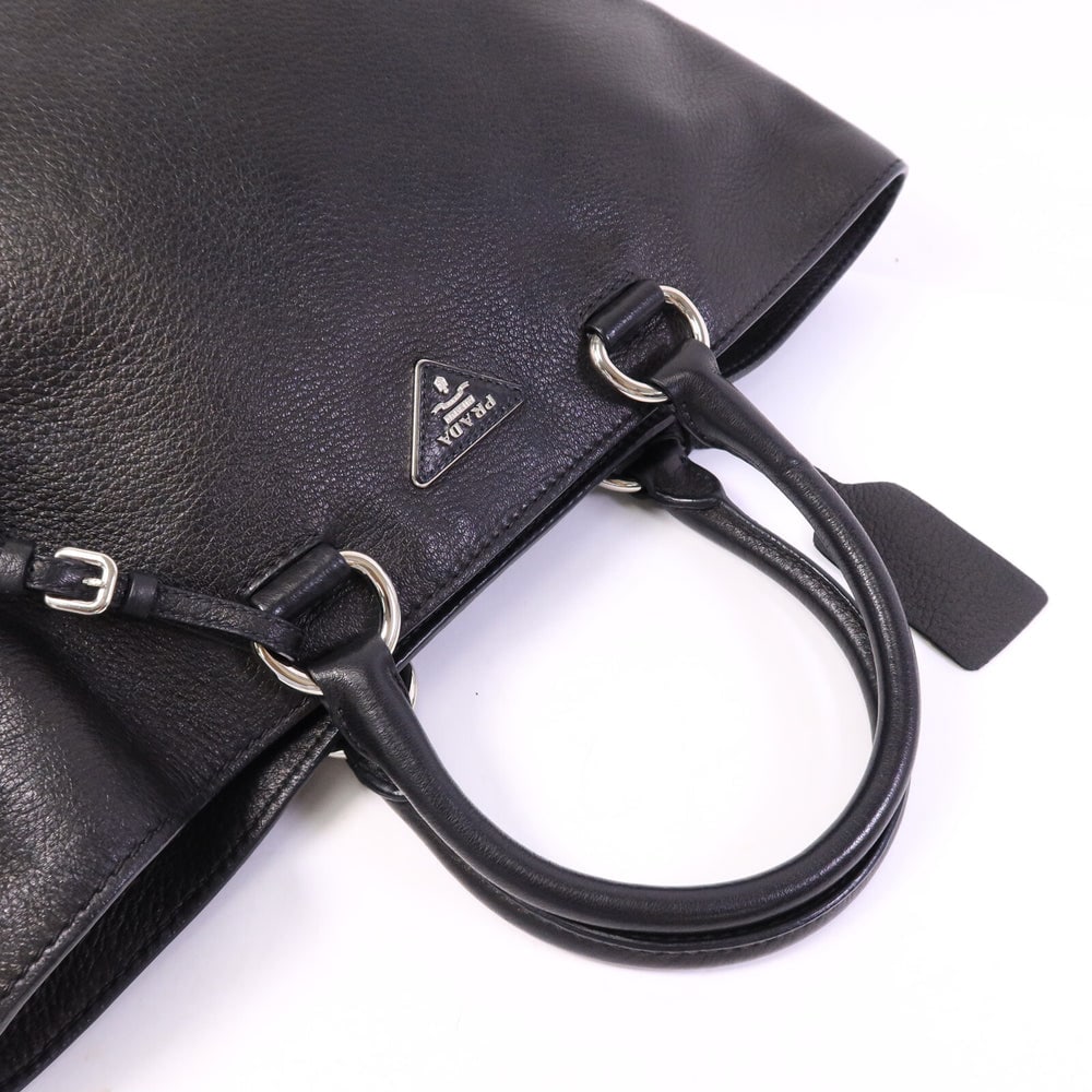 Prada Vitello Phenix Tote Black - 9
