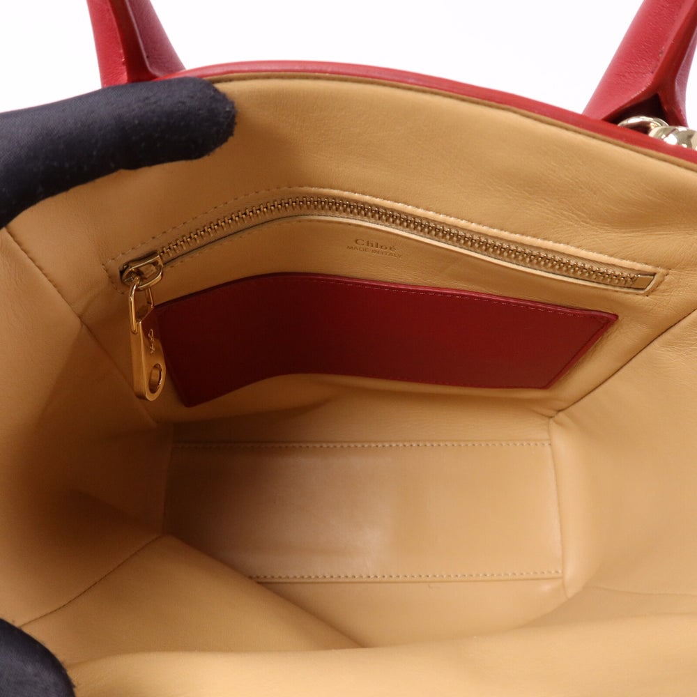 Chloe Joyce Small 2WAY Tote Red - 5