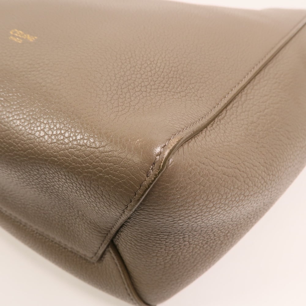 Celine Sangle Bucket Bag Grey - 11