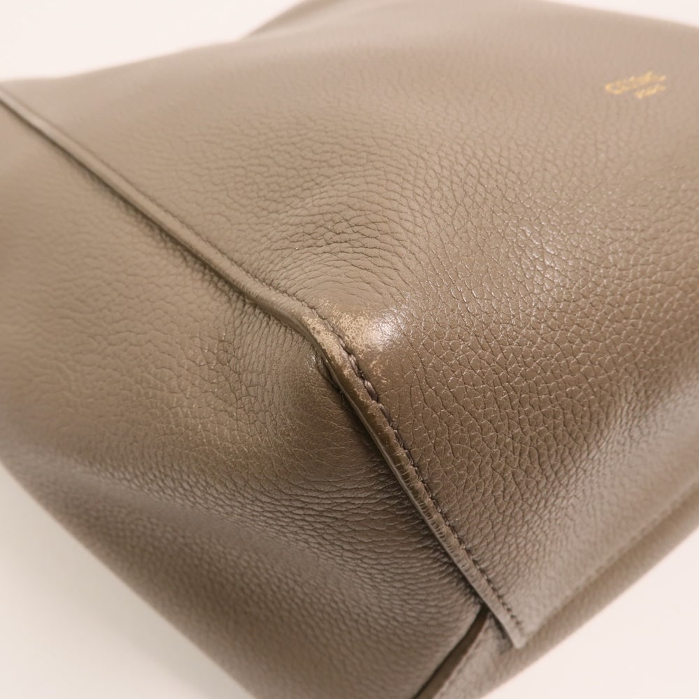Celine Sangle Bucket Bag Grey - 12