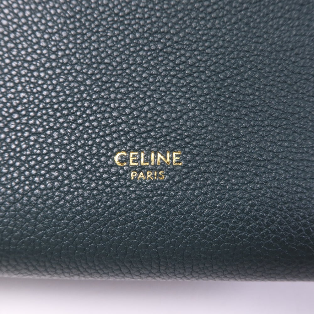 Celine Small Sangle Bucket Green - 15