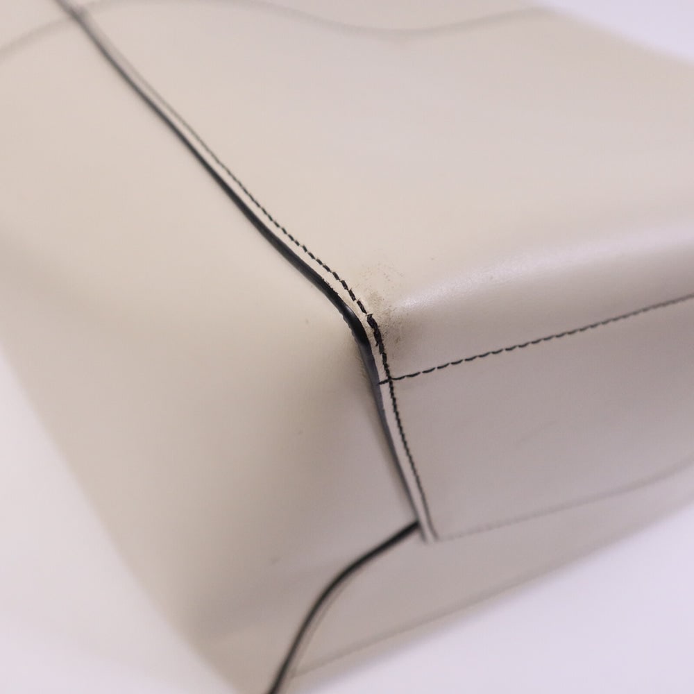 Celine Sangle Bucket Tote White - 12