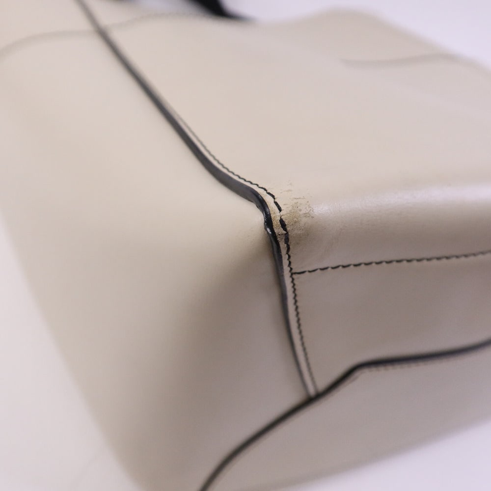 Celine Sangle Bucket Tote White - 14