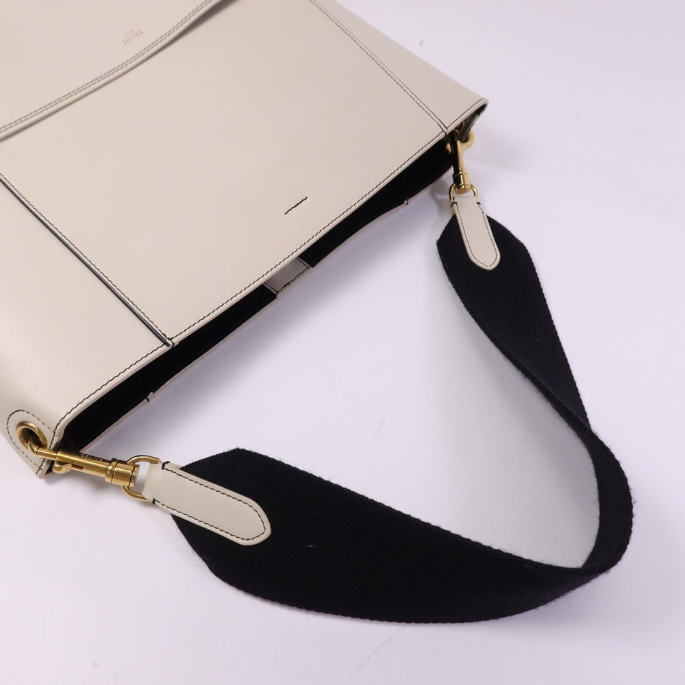 Celine Sangle Bucket Tote White - 9