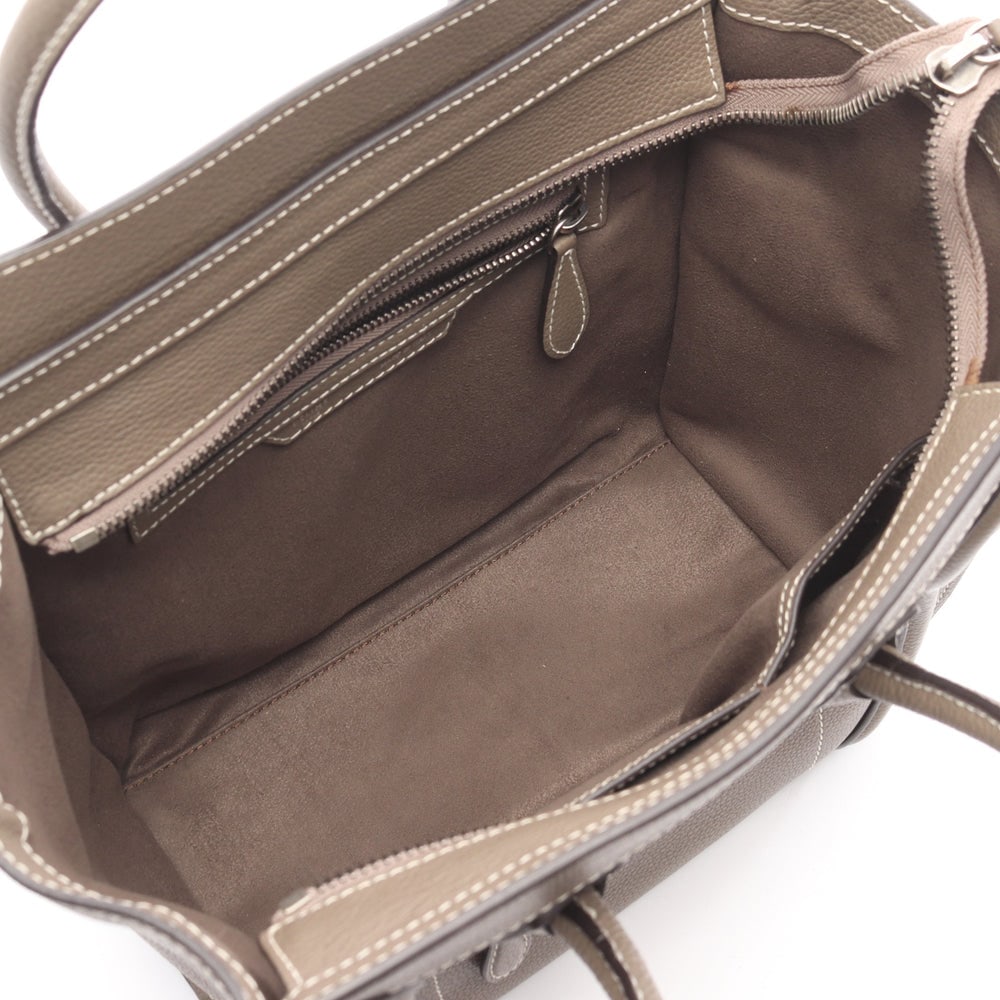 Celine Luggage Micro Shopper Gray - 3