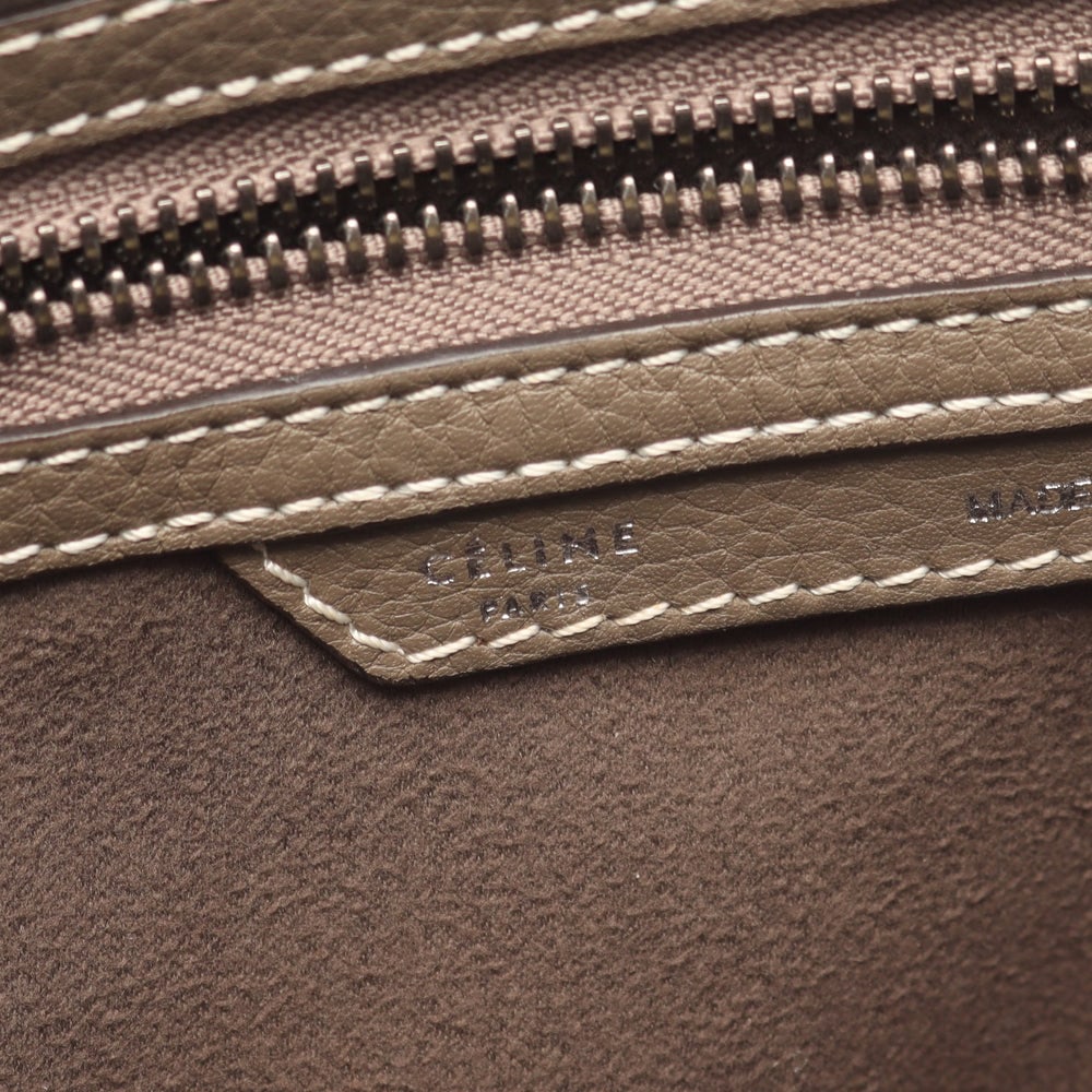 Celine Luggage Micro Shopper Gray - 4