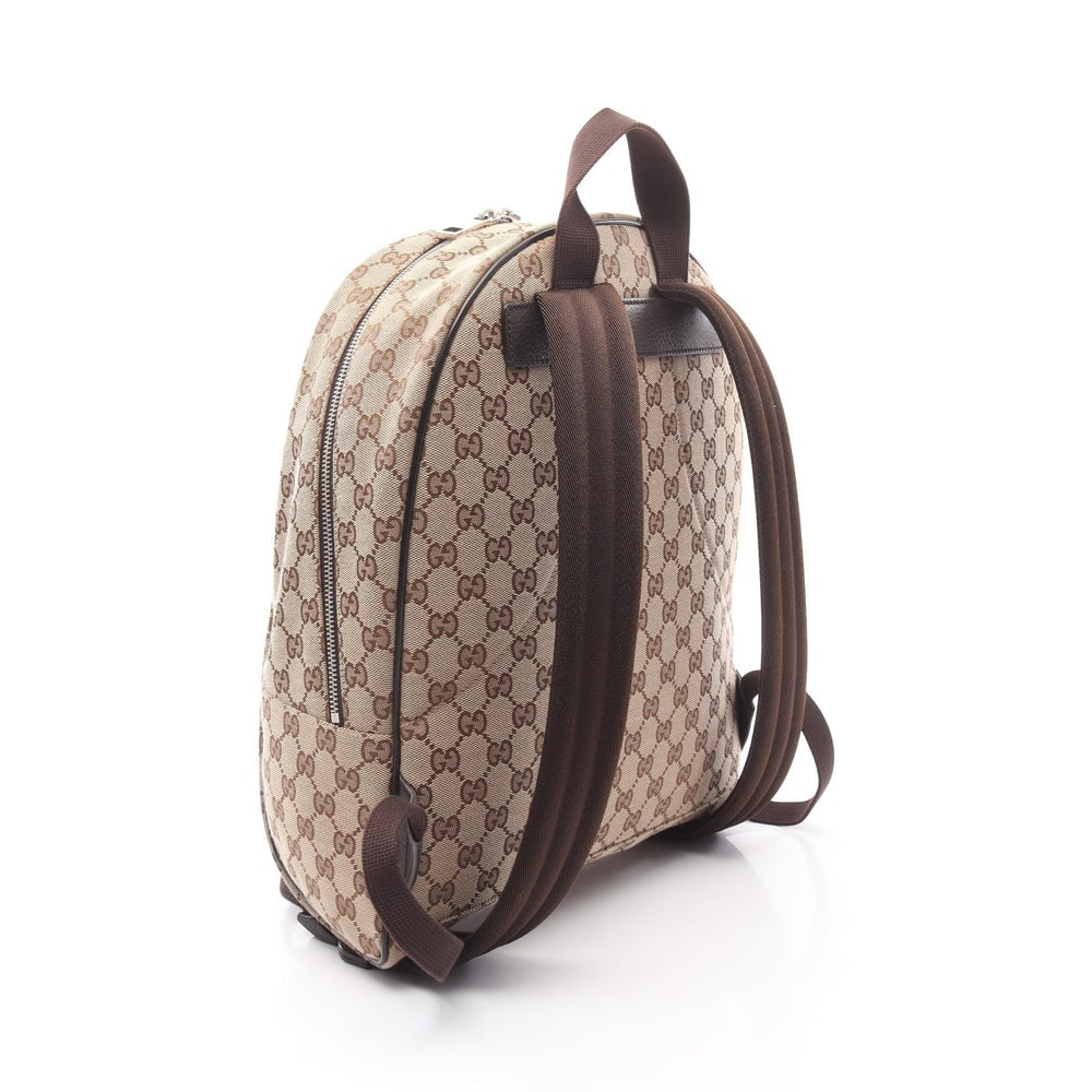 Gucci GG Canvas Backpack Beige Brown - 2